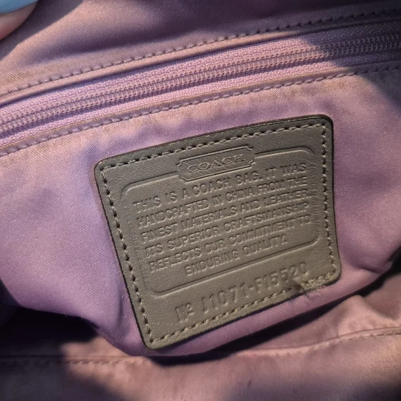 Coach Leopard Print Handbag - Black and Gray - Picture 7 of 9